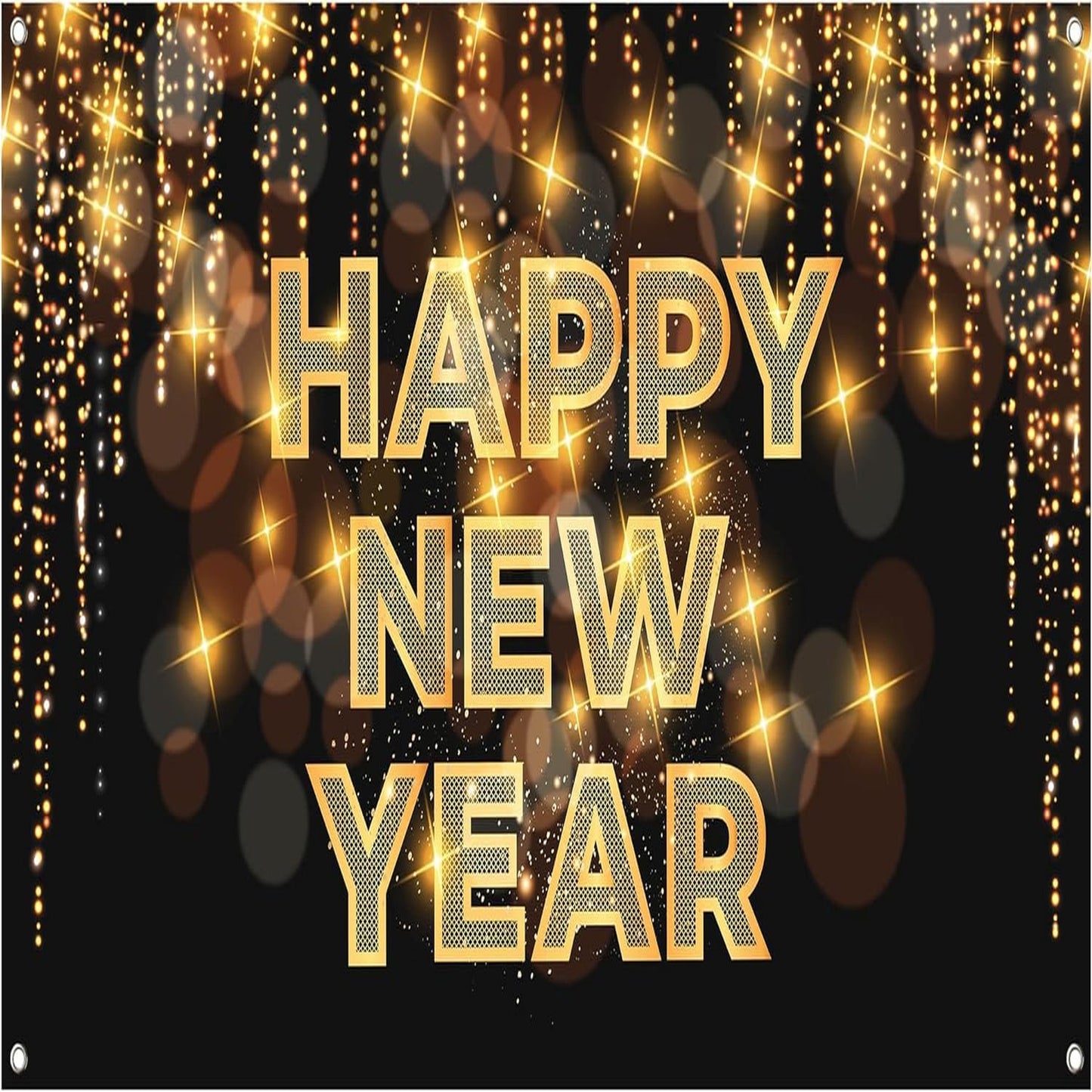 Large Happy New Year Banner for 2024 Celebrations