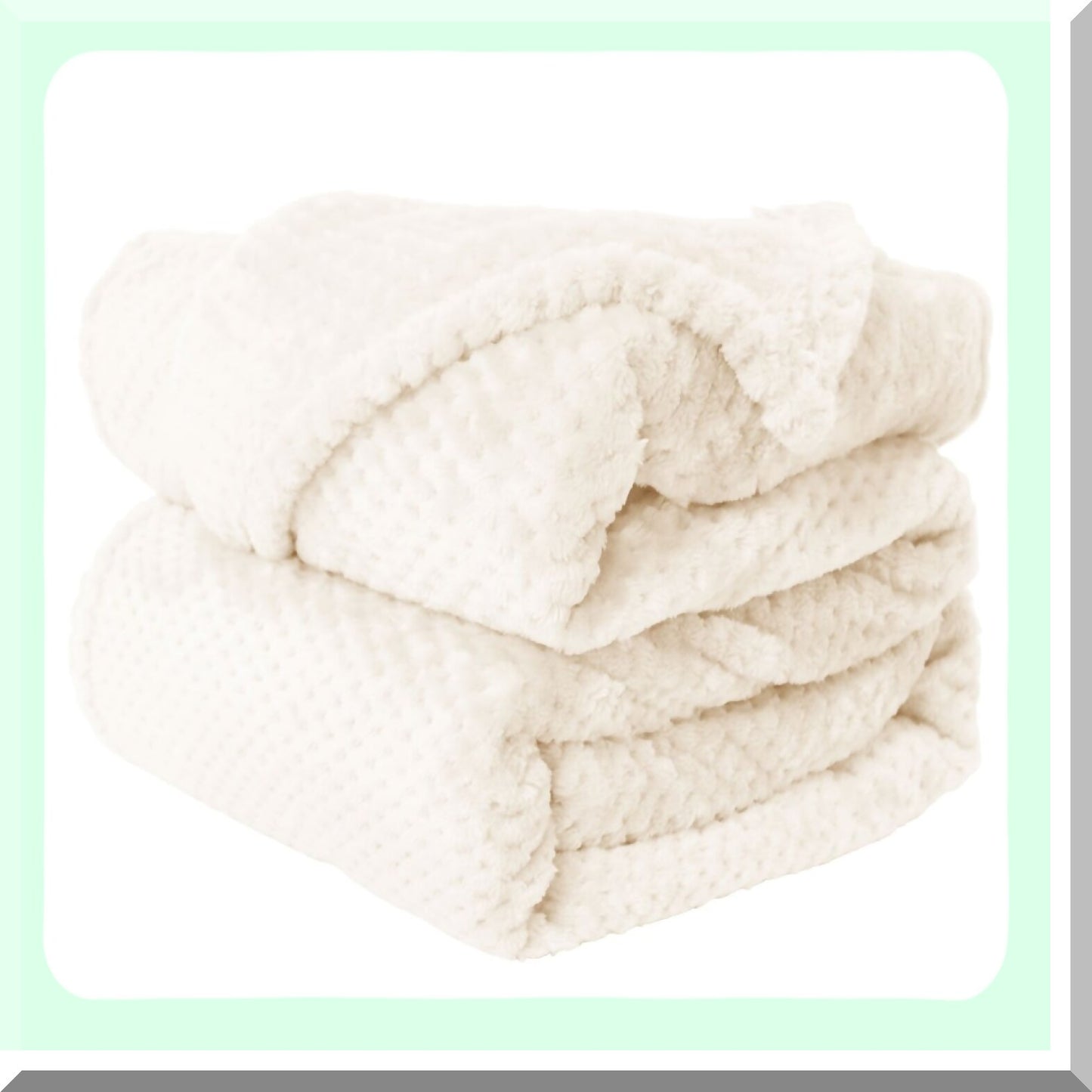 CozyDream Flannel Fleece Blanket - Soft, Warm, Lightweight Microfiber, 78x90 Inches, Beige, 330GSM Plush for Bed
