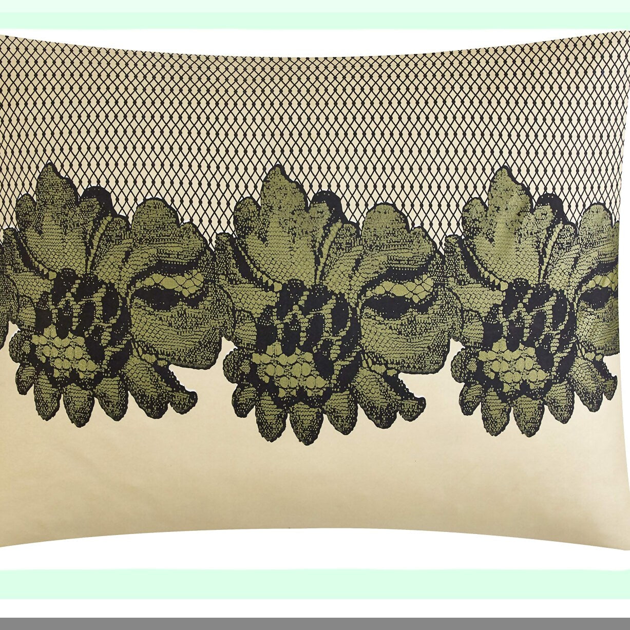 Golden Elegance Lace Comforter Set