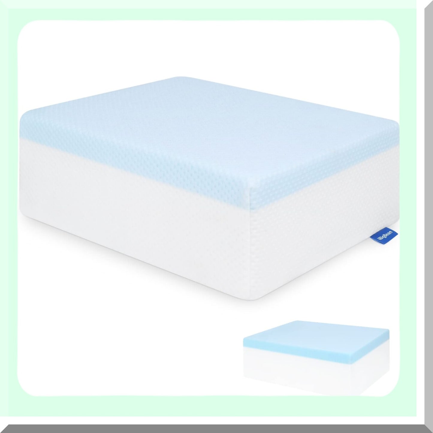 ErgoRest Cube Memory Foam Pillow - Side Sleeper Cuboid Neck Pillow for Pain Relief & Multi-Use Support
