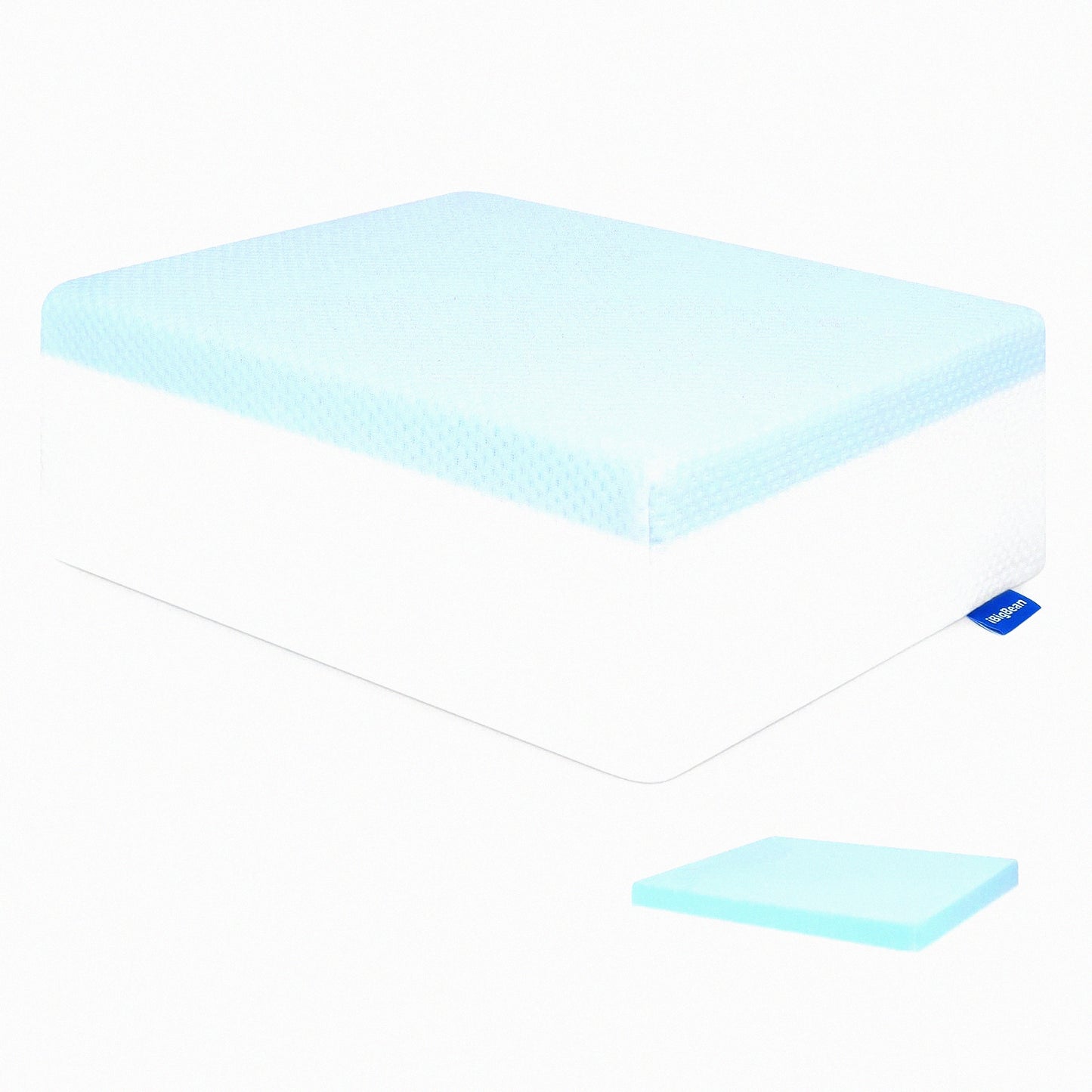 ErgoRest Cube Memory Foam Pillow - Side Sleeper Cuboid Neck Pillow for Pain Relief & Multi-Use Support
