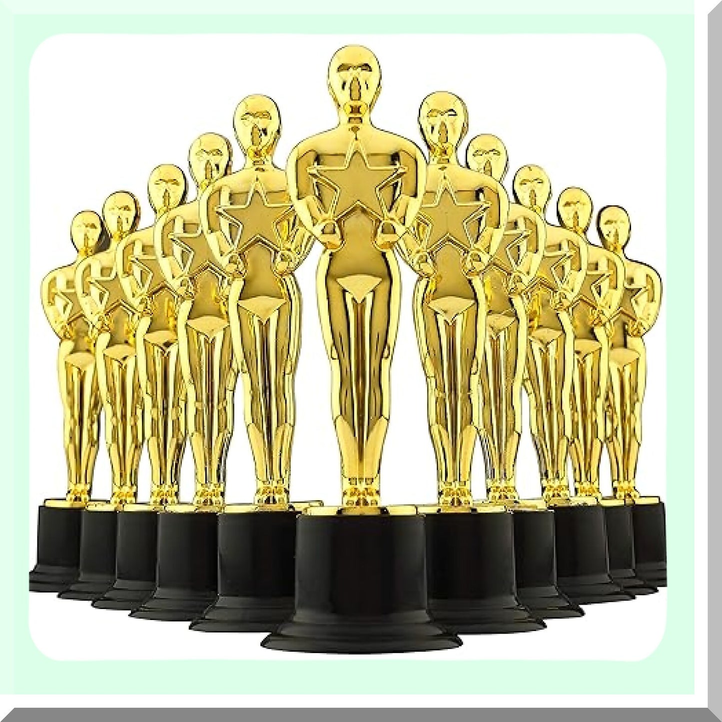Gold Trophy Pack of 12 for Parties and Awards
