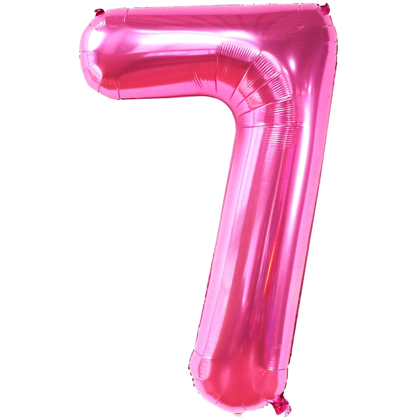 Pink Party 7 Balloon - 40 Inch Number 7 Balloon for Girls Birthday Decorations - Hot Pink 7 Balloons Set for Birthday Girl - Hot Pink Party Decor