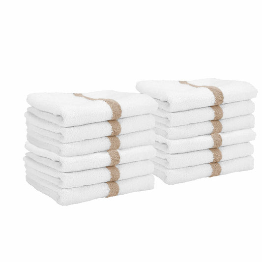 White Hand Gym Towels Pack of 12 16x27 in