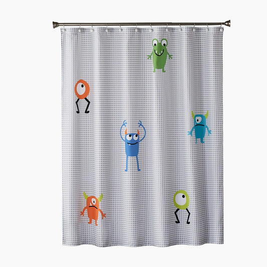 Bright Multicolored Monsters Shower Curtain 70x72