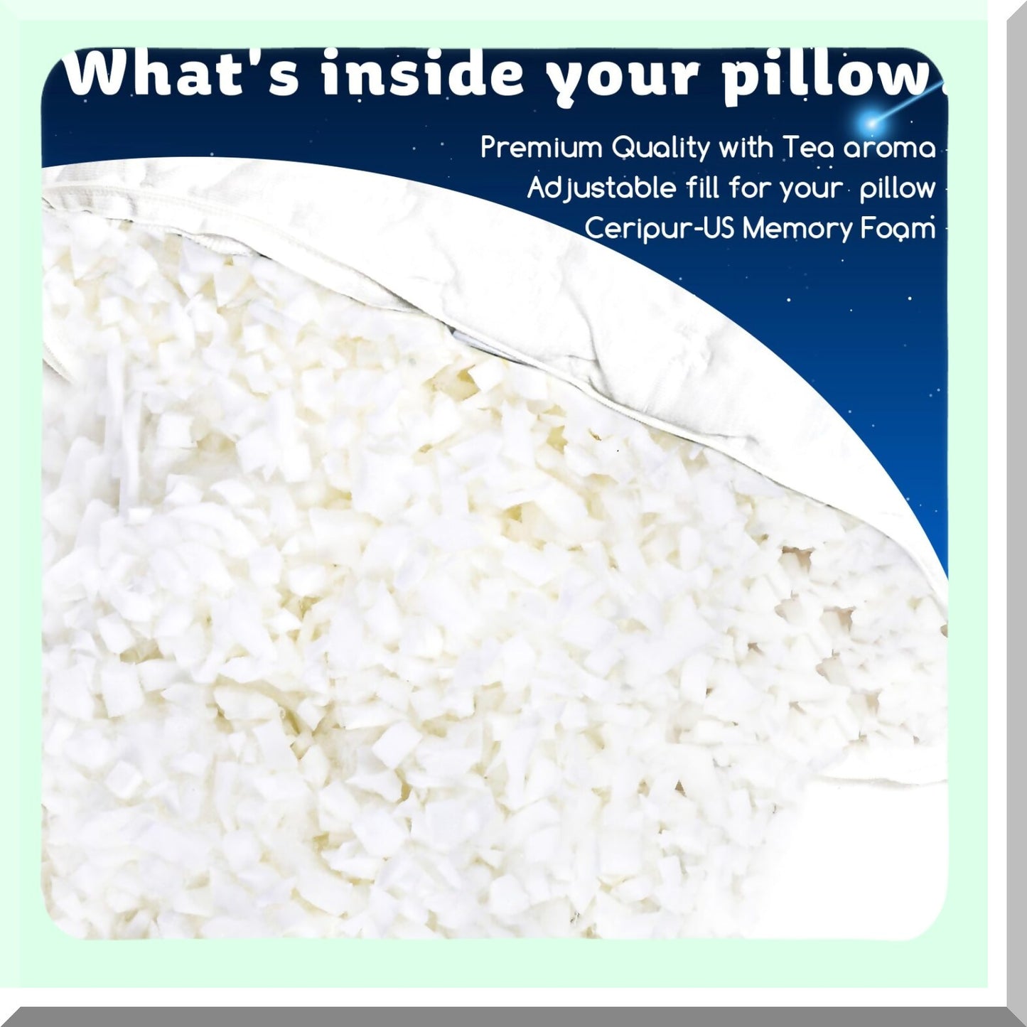 CoolDream Memory Foam Cooling Pillows - 2 Pack Adjustable Bamboo Rayon Gel Queen Size Set for Side Back Stomach Sleepers. Washable Cover.