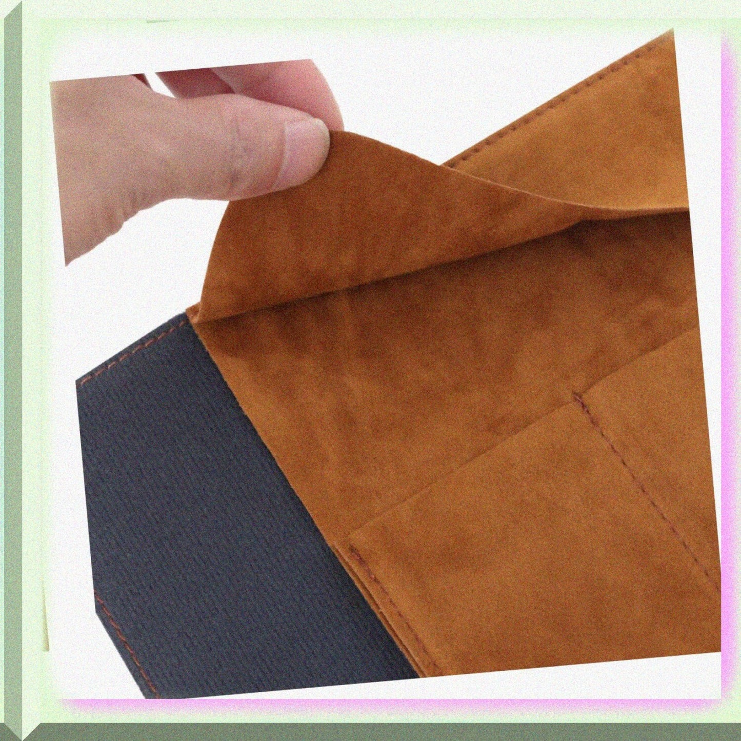 2pcs Vintage Pencil Cases PU Leather Colorful 30cm