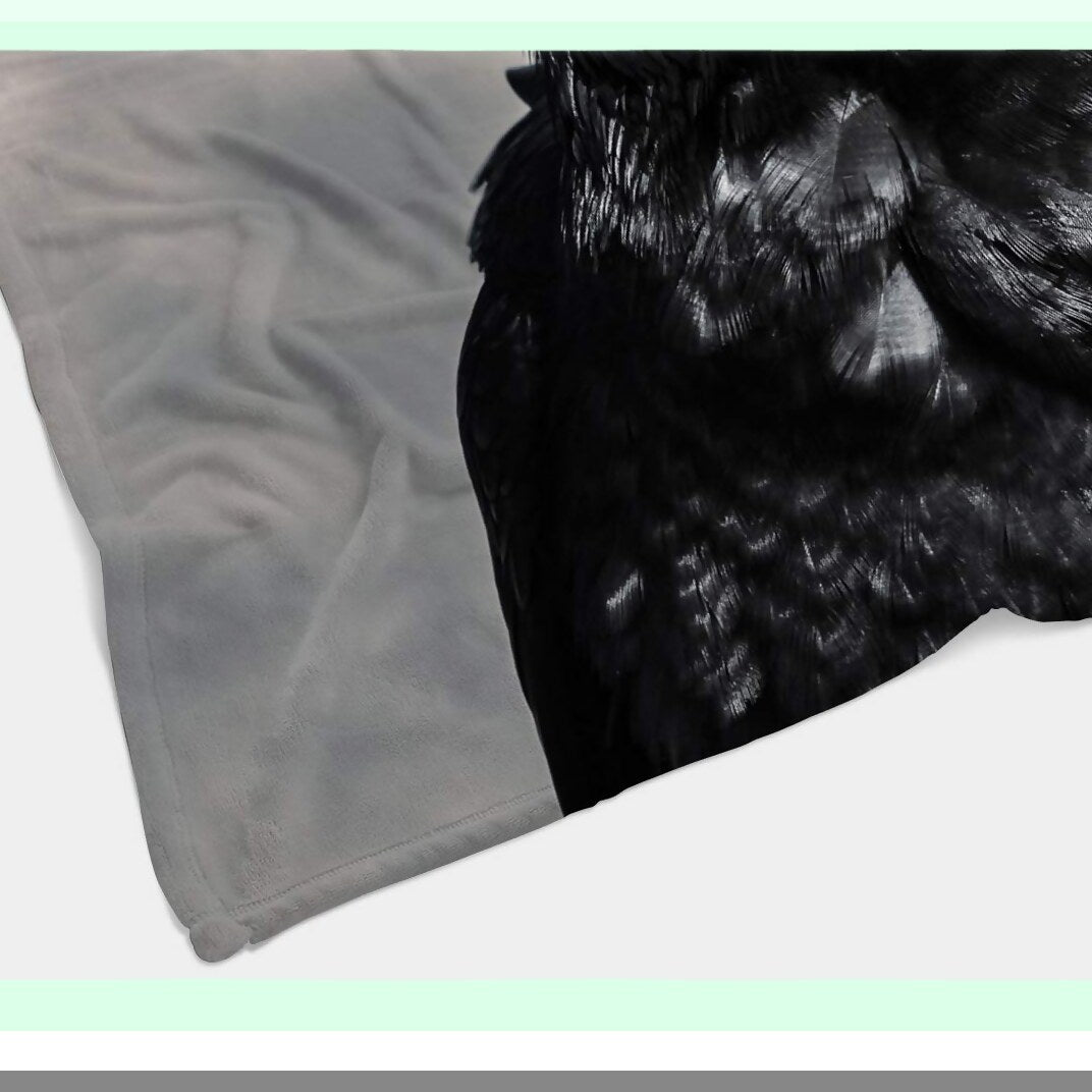Wild Raven Cozy Throw - Soft, Warm Decorative Blanket for Bed, Chair, Couch, Sofa - 30"x40""