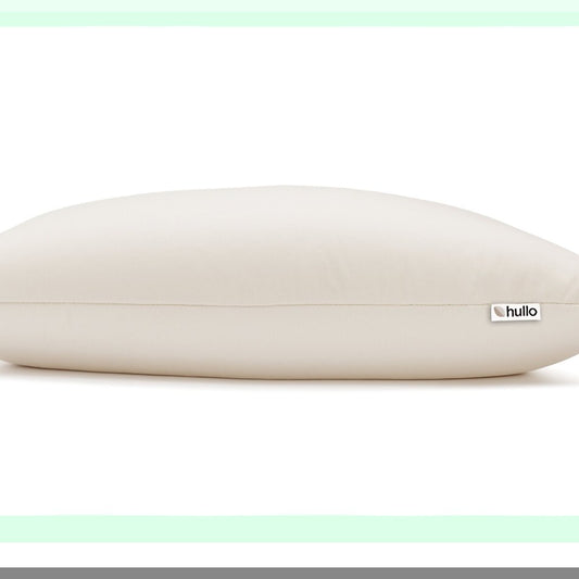 CoolBuck Pillow - Small Size 14"20" - Adjustable Loft for Side & Back Sleepers - Durable & Sustainable Design - Breathable Fill - Firm Support