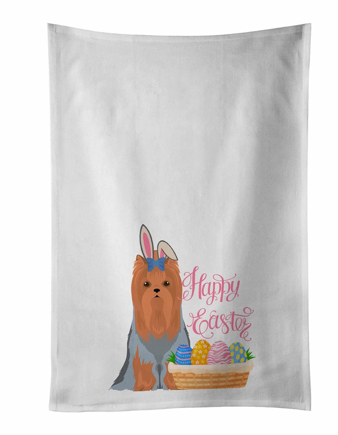 Blue and Tan Yorkshire Terrier Kitchen Towel Set of 2