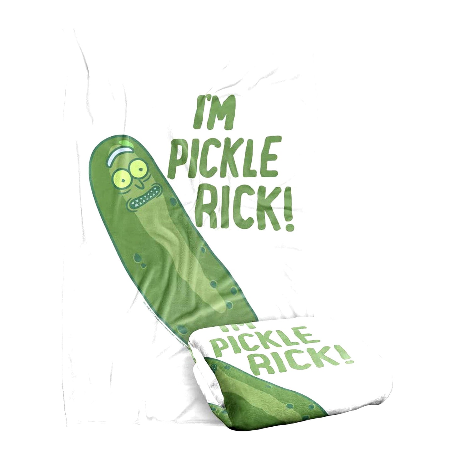 Pickle Rick Silky Soft Throw Blanket - 36x58 Rick and Morty Cozy Fleece