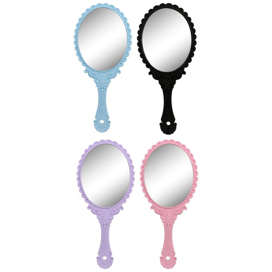 Fancy Hand-Held Mirrors with Handles, 10 in. (Pack of 48)