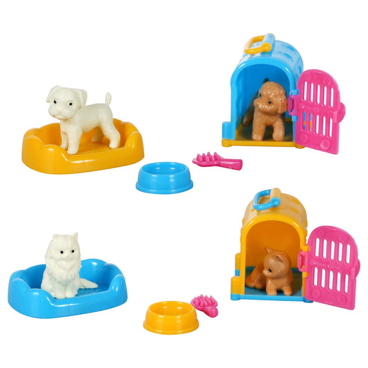 Plastic Toy Pets for Kids, 6-pc. Sets (Pack of 24)