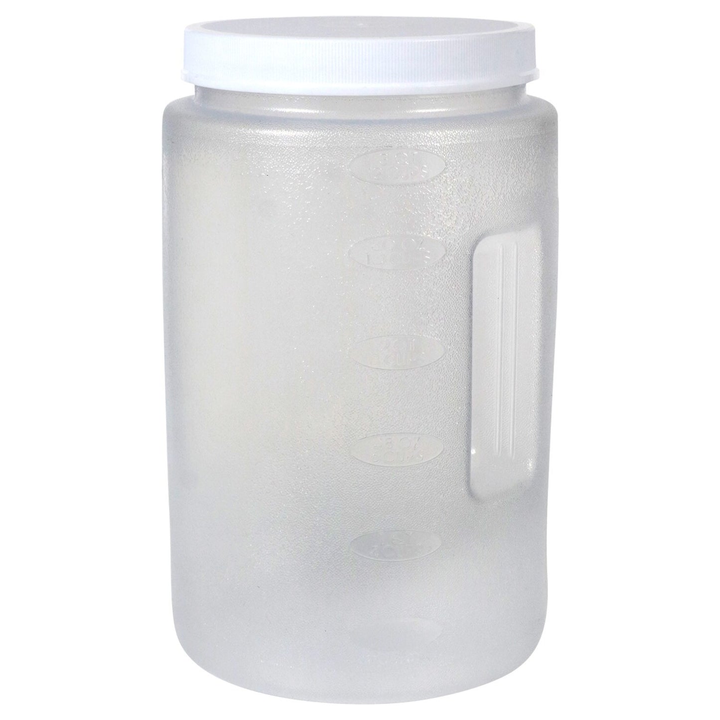 Plastic Canisters with Green Twist on Lids, 3 qt. (Pack of 24)