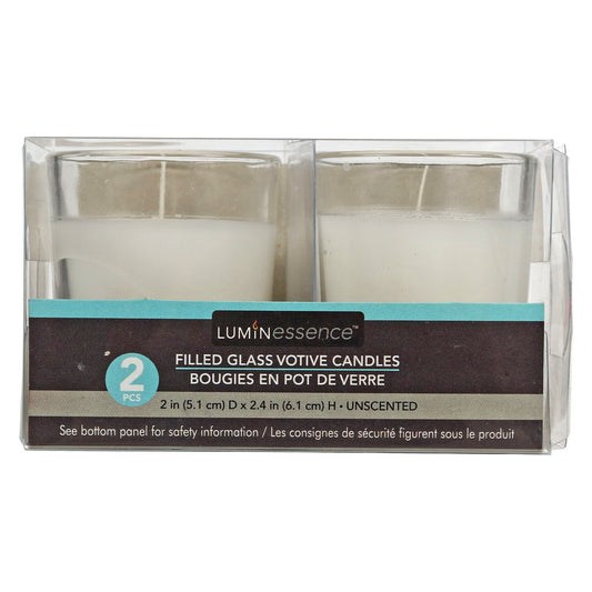 Luminessence Poured Glass Votive Candles, 2-ct. Packs (Pack of 4)