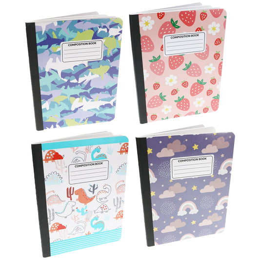 Jot Couture Composition Notebooks, 100 Pages (Pack of 24)