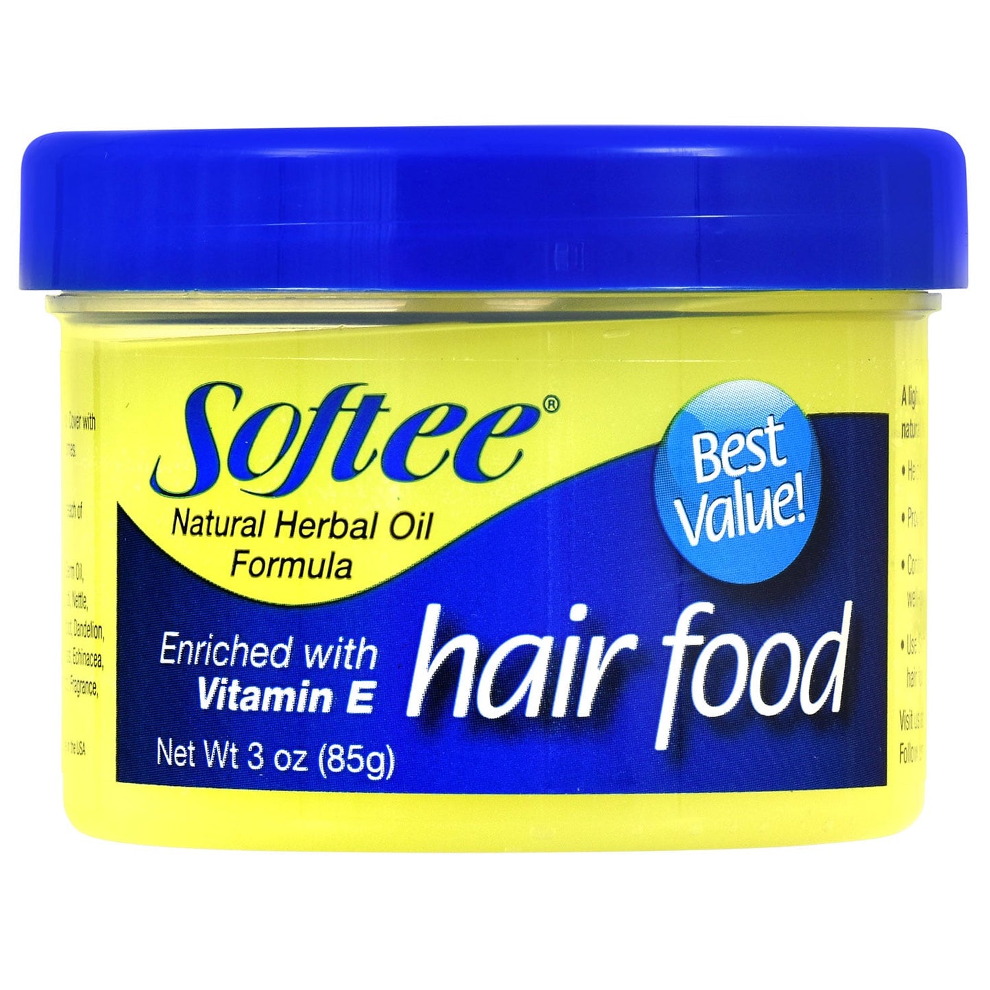 Softee Hair Food with Vitamin E, 3 oz. (Pack of 12)