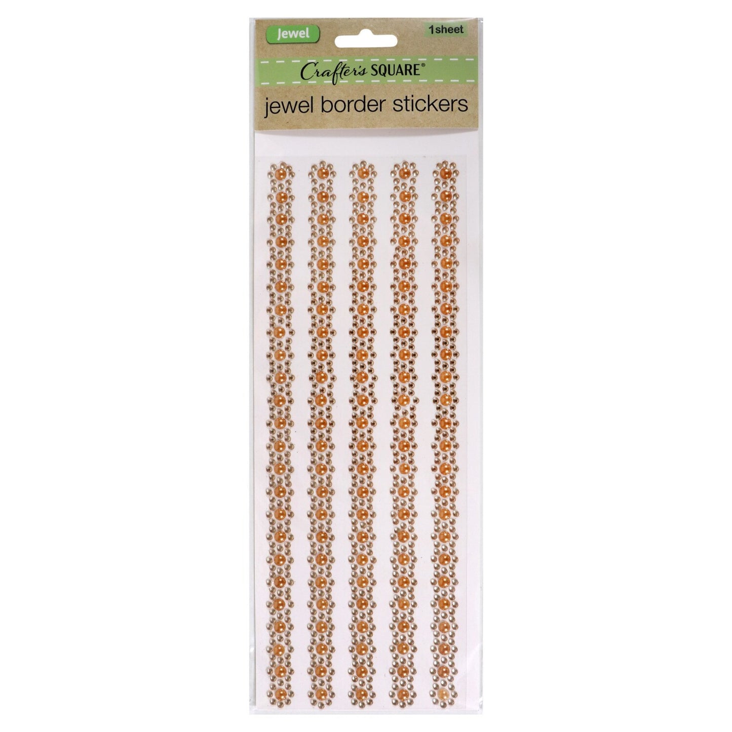 Crafter's Square Jewel Border Stickers, 12.75x4.25 in. (Pack of 36)