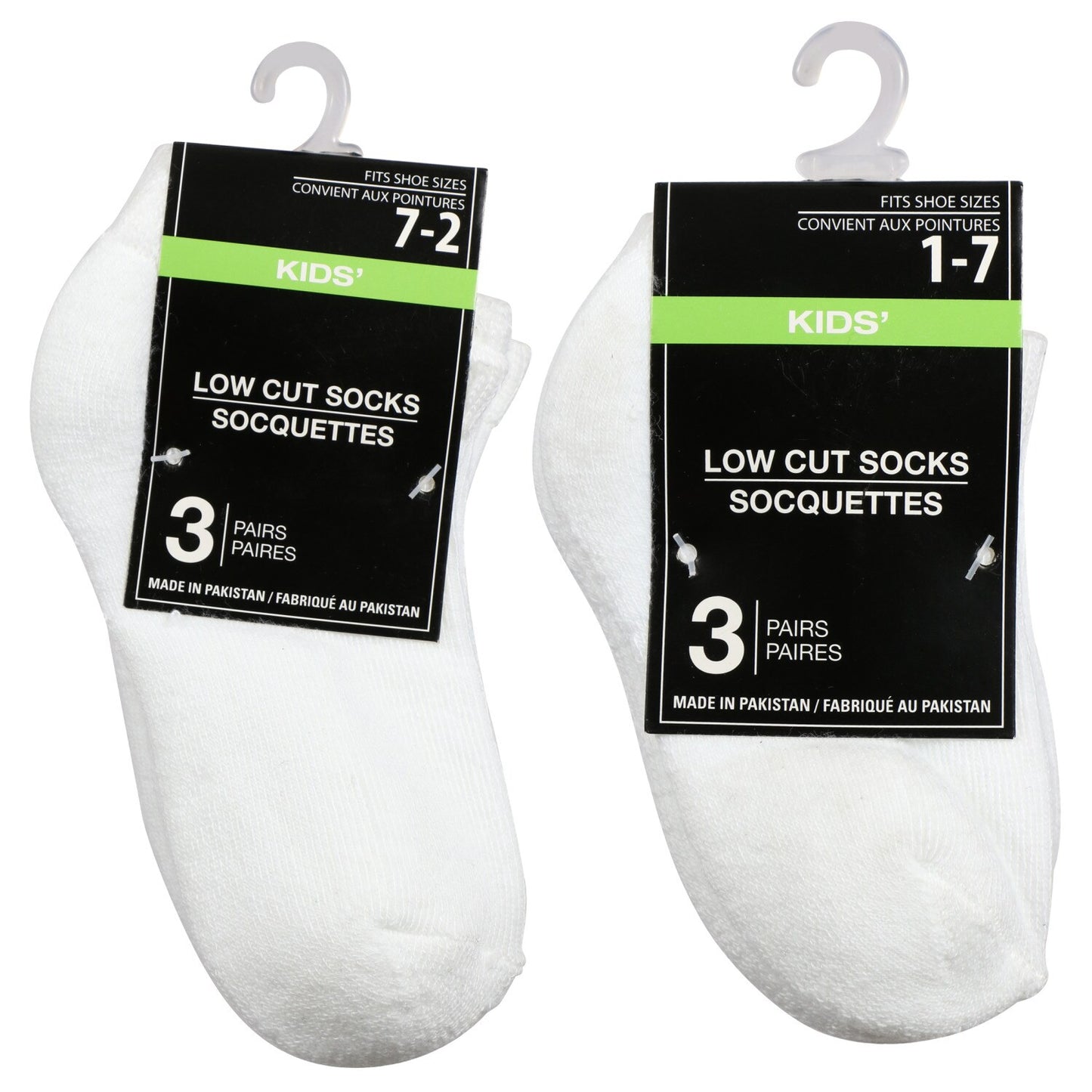 Kids Athletic White Lowcut Socks (Pack of 36)