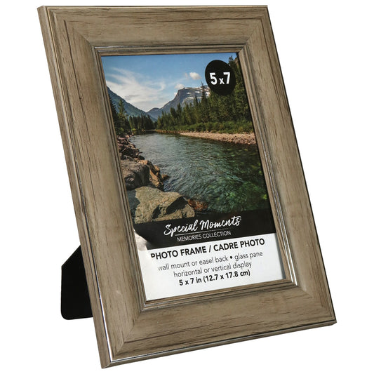 Special Light Weathered Wood Photo Frames, 5x7 in. (Pack of 12)