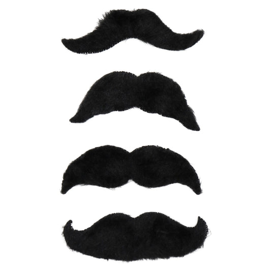 Joking Around Self-Adhesive Artificial Mustaches, 7-ct. Packs (Pack of 24)