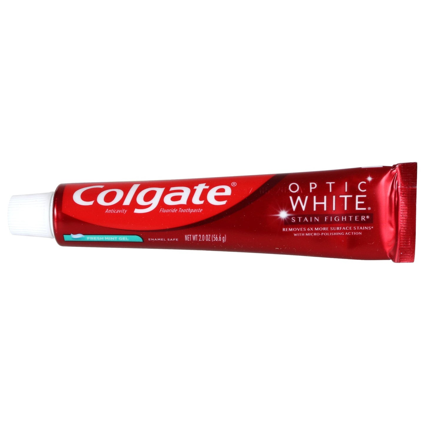 Colgate Optic White Stain Fighting Gel Toothpaste 2-oz. Bonus Tubes (Pack of 24)