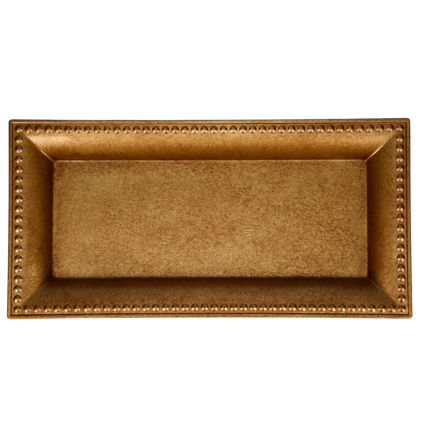 Gold Brushed Rectangular Charger Plates, 14.25x6.75x1-in. (Pack of 24)