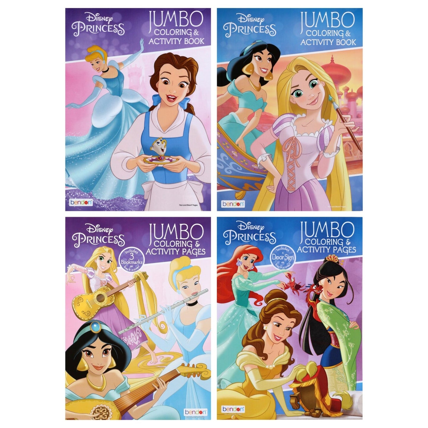 Disney Princesses Color & Play Jumbo Activity Books (Pack of 20)