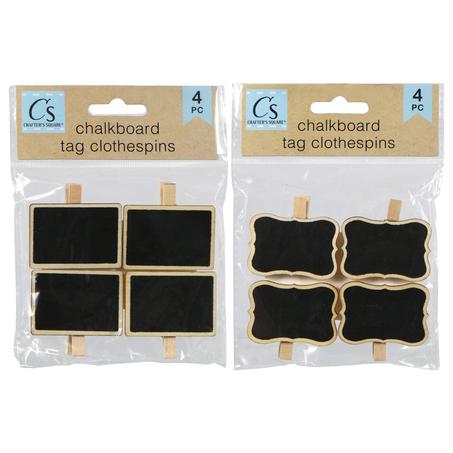Crafter's Square Chalkboard Tag Clothespins, 4-ct. Packs (Pack of 36)