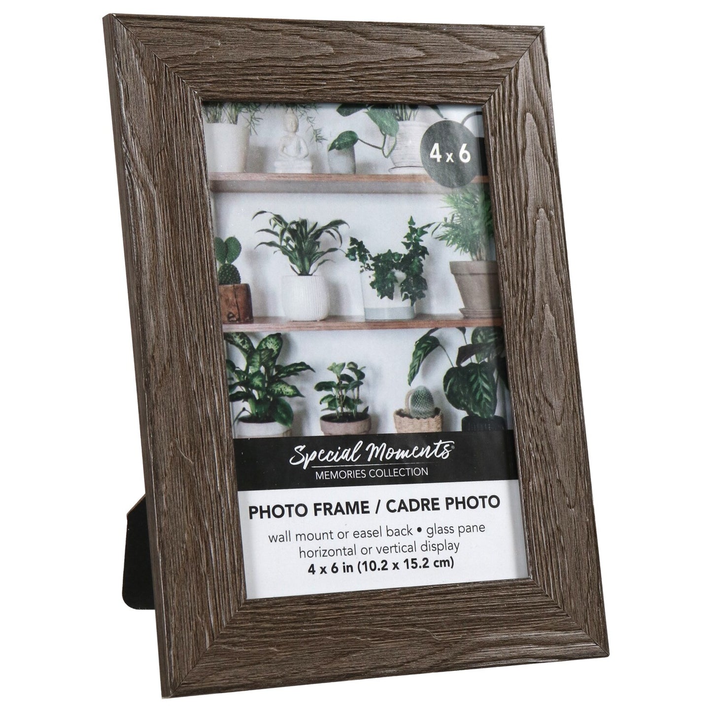 Special Brown Weathered Woodgrain Photo Frame, 4x6 (Pack of 12)