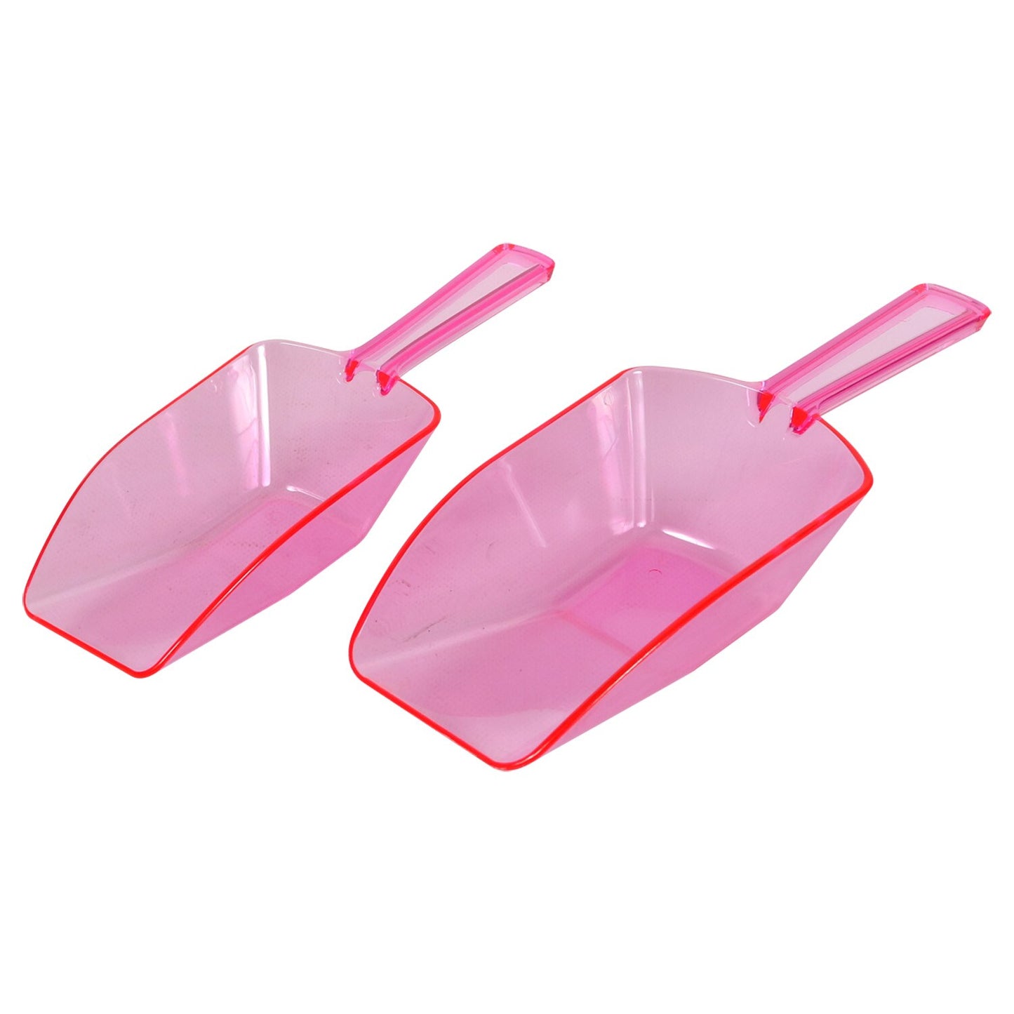 Light Pink Plastic Scoop Sets, 6x3x1-in. (Pack of 24)