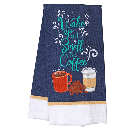 Coffee-Themed Kitchen Towels, 15x25 in. (Pack of 24)