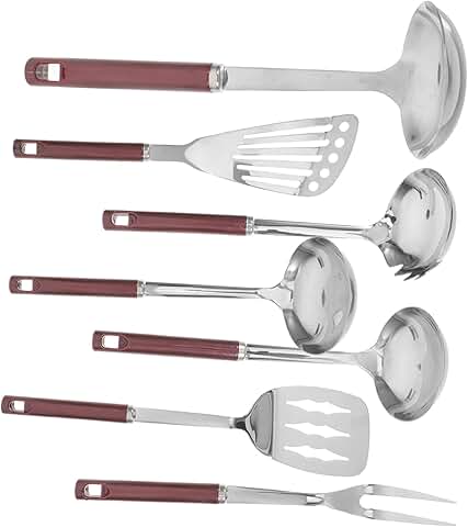 Stainless Steel Cookware and Utensil Set for Cooking