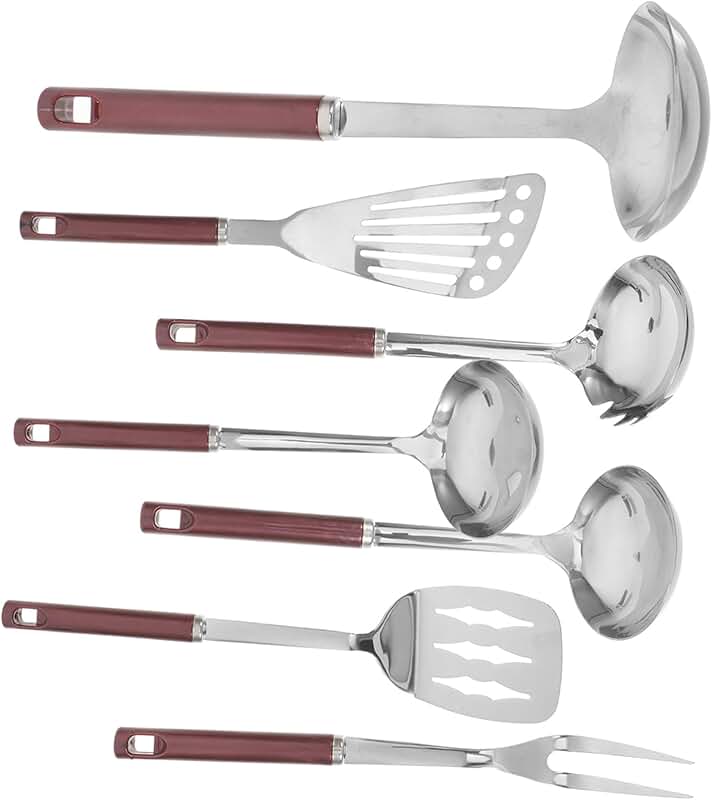 Stainless Steel Cookware and Utensil Set for Cooking