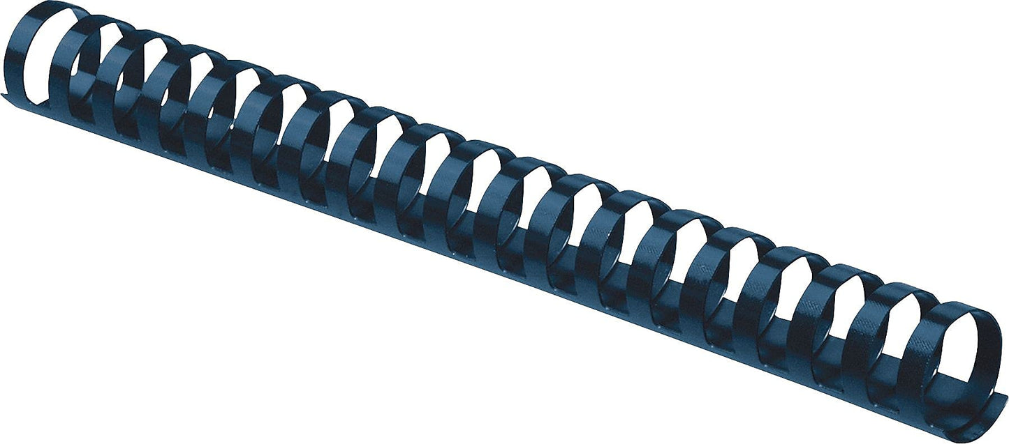 Plastic combs with round back, 3/4 inch, navy, 100 pack
