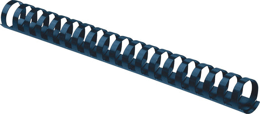 Plastic combs with round back, 3/4 inch, navy, 100 pack