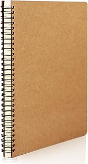 A5 Hardcover Spiral Notebook, 160 Pages, College Ruled