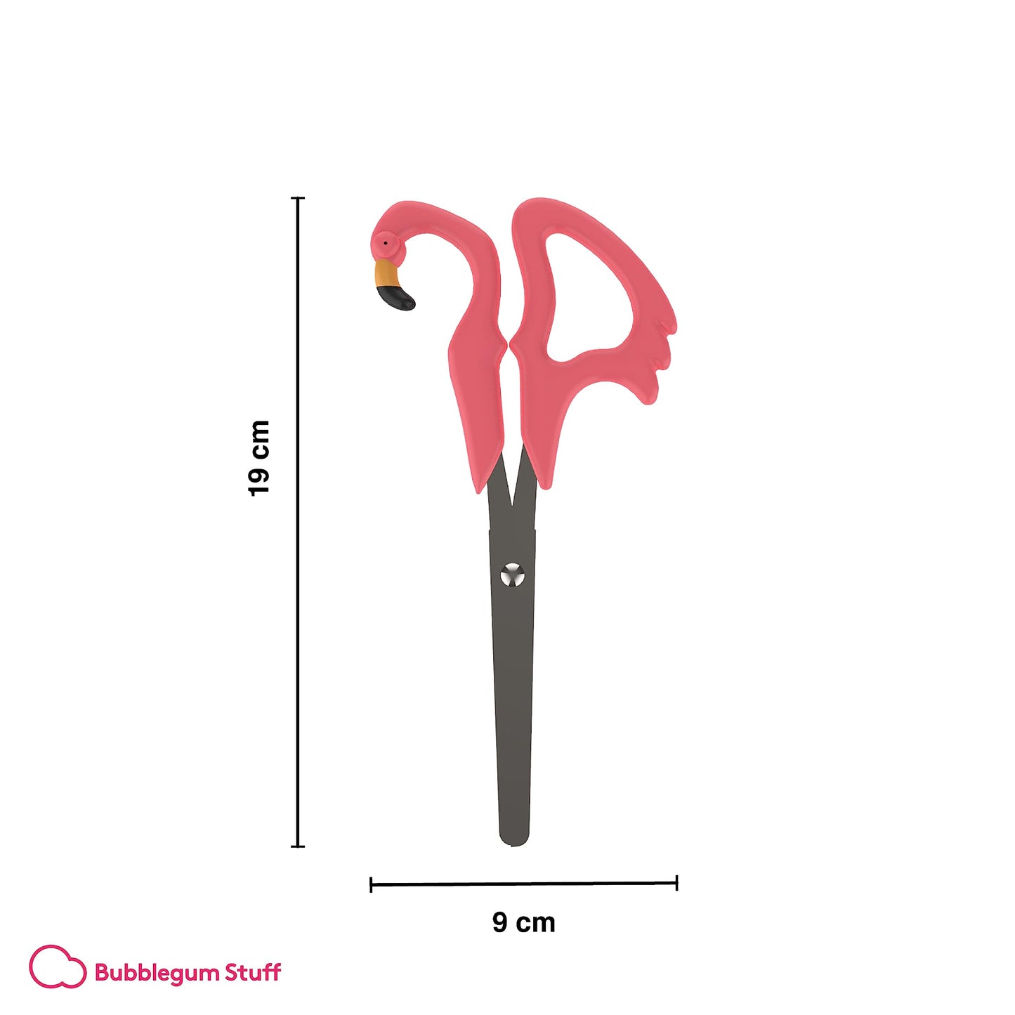Pink plastic scissors with 4-inch steel blades