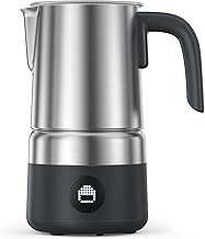 Upgraded Milk Frother and Steamer with Stainless Steel Jug