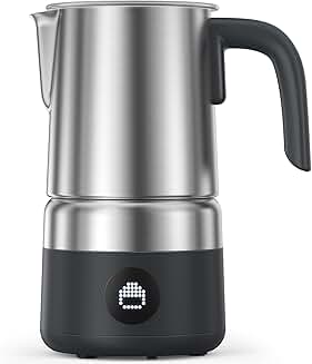 Upgraded Milk Frother and Steamer with Stainless Steel Jug