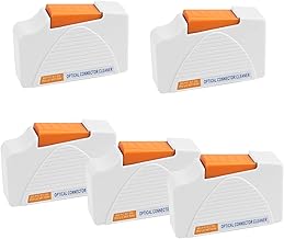 Set of five fiber optic cleaning boxes for end faces