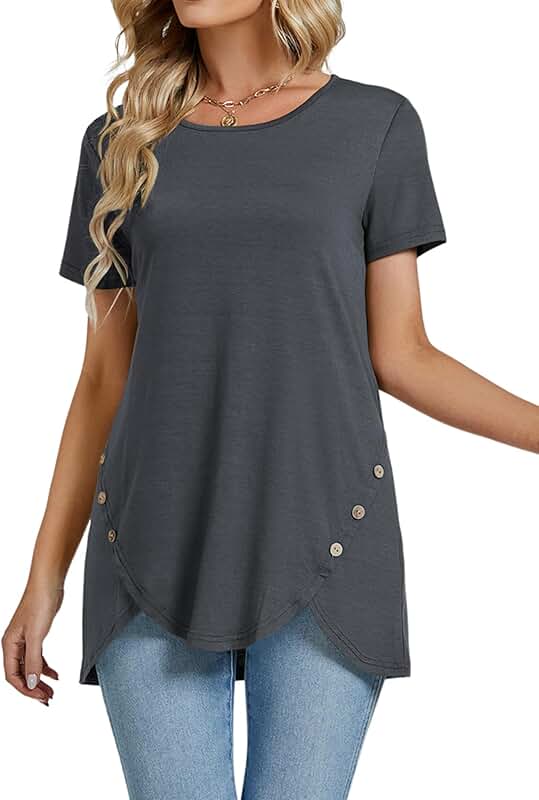 Women's Casual Short Sleeve Crewneck Top