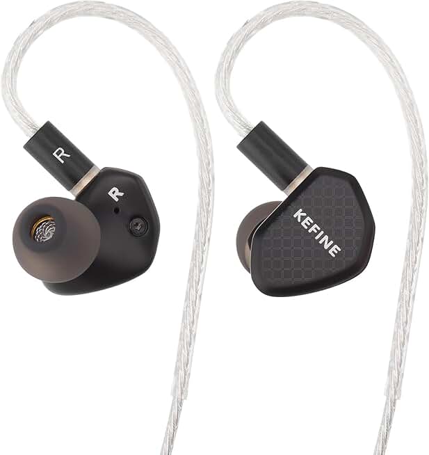 10mm DLC Dynamic Driver Earphones with Detachable Nozzles