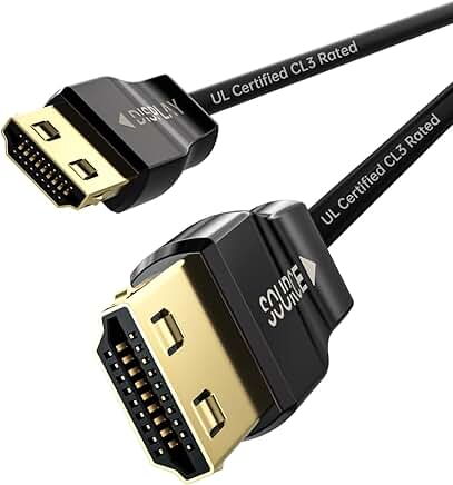 UL Certified CL3 Rated 66FT HDMI 2.1 Fiber Optic Cable