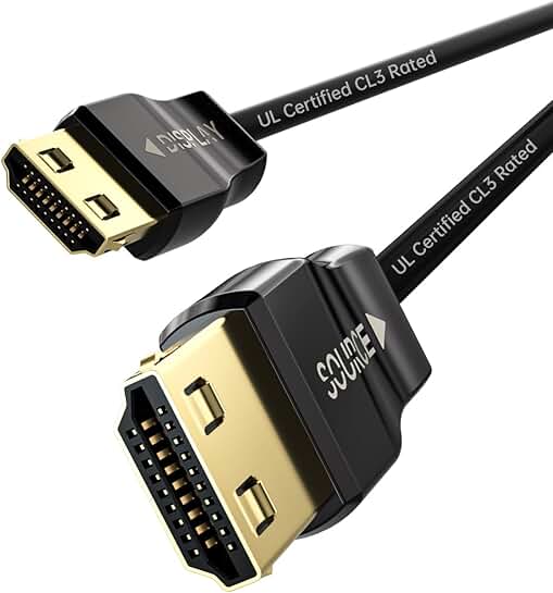 UL Certified CL3 Rated 66FT HDMI 2.1 Fiber Optic Cable