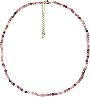 Simple Boho Beaded Necklace with Energy Crystals