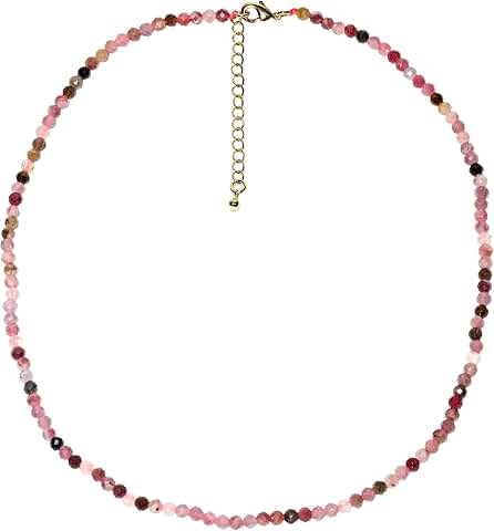 Simple Boho Beaded Necklace with Energy Crystals