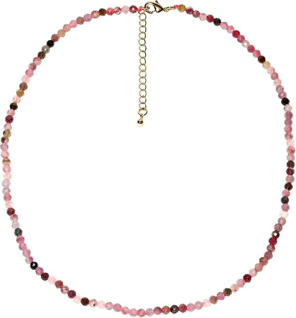 Simple Boho Beaded Necklace with Energy Crystals