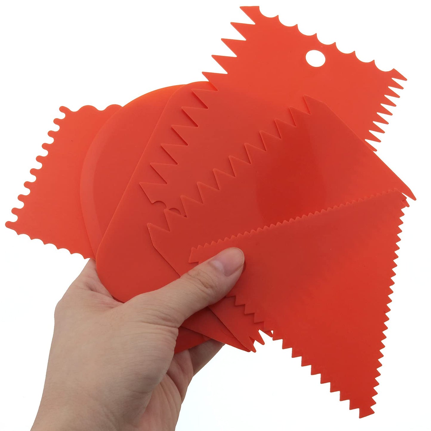 6-Piece Clay Sculpting Tool Set with Plastic Scrapers and Knives