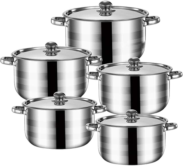 5-Piece Nonstick Kitchen Cookware Set with Handles